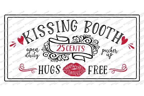 Free Printable Kissing Booth Sign